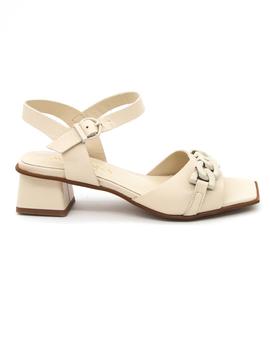 Sandalia Marlinna 27202 beige tacon para mujer