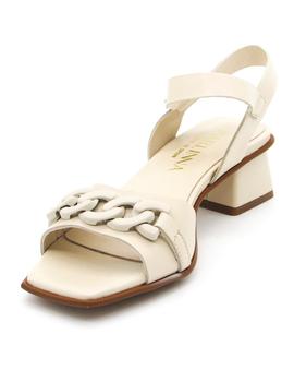 Sandalia Marlinna 27202 beige tacon para mujer