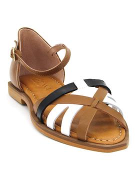 Sandalias Marlinna 25312 cuero/blanco para mujer