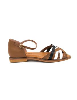 Sandalias Marlinna 25312 cuero/blanco para mujer