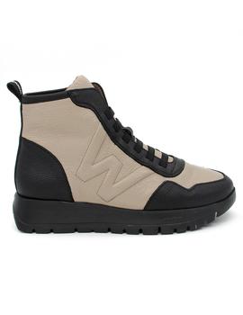 Botin Wonders A-2415 negro/taupe para mujer