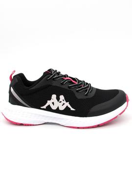 Deportivo Kappa 381F58W negro/rosa para mujer