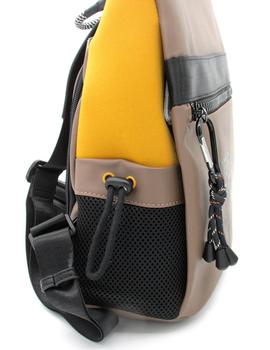 Bolso/Mochila Pepe Moll 222381 taupe/amarillo muje