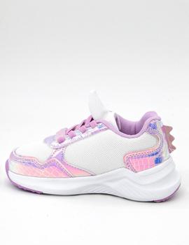 Zapatilla Conguitos MI126108 rosa/bco niña