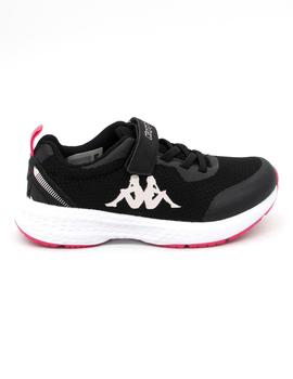 Deportivo Kappa 331D61W negro/fuchsia niña