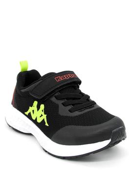 Deportivo Kappa 331D61W negro/naranja niña