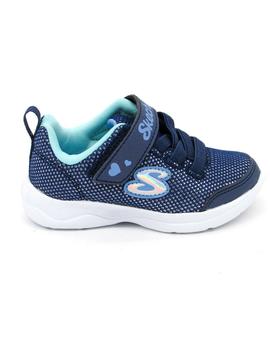 Deportivo Skechers 302885N/BLTQ  azul para niña