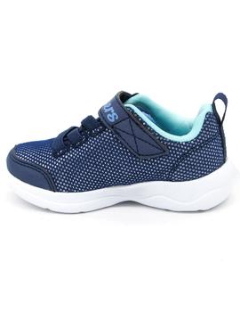 Deportivo Skechers 302885N/BLTQ  azul para niña