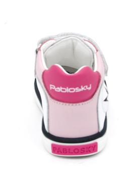 Deportivo Pablosky 022107 blanco/rosa para niña