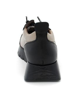 Zapato Wonders A-2431 negro/taupe para mujer