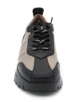 Zapato Wonders A-2431 negro/taupe para mujer