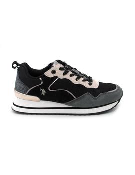 Deportivo U.S.POLO LAYLA001-A negro/beige mujer