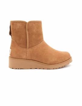 Botín UGG Mujer Pelo Serraje Camel Cuña 1012497