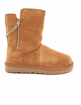 Botín UGG Mujer  Pelo Serraje Camel Cadena 1094983