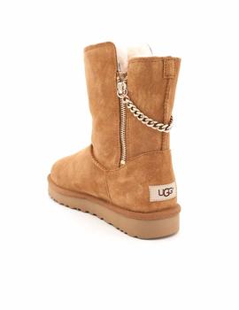 Botín UGG Mujer  Pelo Serraje Camel Cadena 1094983