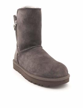 Botín UGG Mujer Pelo Serraje Gris Cadena 1094983 