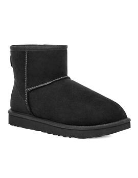 Botín UGG Mujer Con Pelo Serraje Negro 1016222