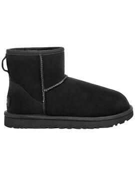 Botín UGG Mujer Con Pelo Serraje Negro 1016222