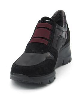 Zapato Fluchos F1509 negro elástico para mujer