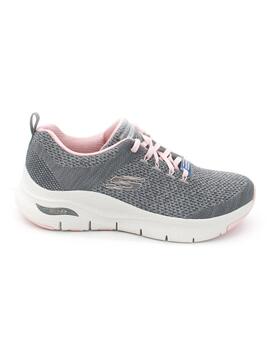 Deportivo Skechers 149058/GYPK gris/rosa mujer