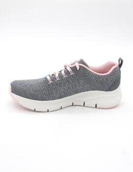 Zapatilla Skechers 149058/GYPK gris/rosa mujer