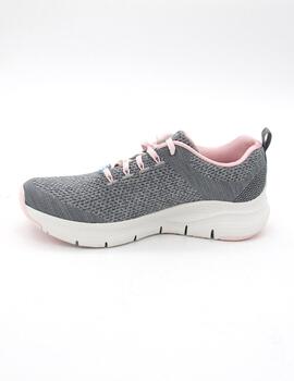 Deportivo Skechers 149058/GYPK gris/rosa mujer