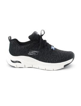 Zapatilla Skechers 149058/BKW negro/blanco mujer