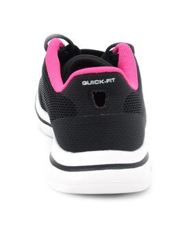 Deportivo Skechers 124155/BKHP negro/rosa mujer