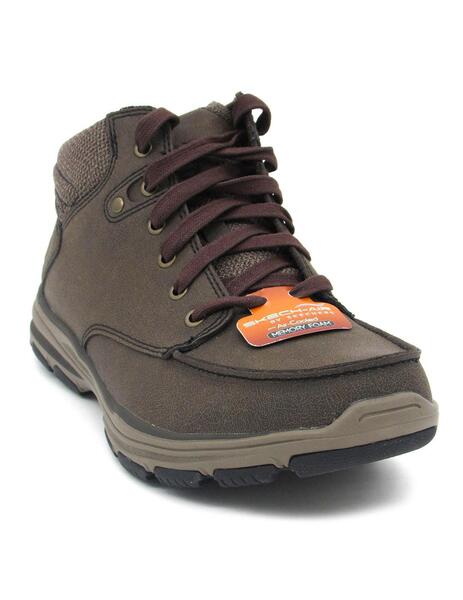 este Rafflesia Arnoldi chasquido Botín SKECHERS Hombre Marrón Memory Foam 65170