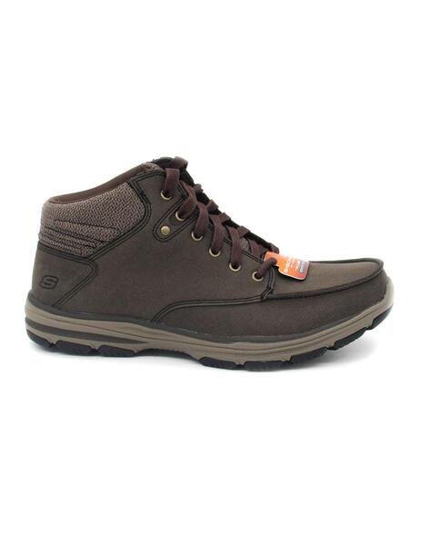 este Rafflesia Arnoldi chasquido Botín SKECHERS Hombre Marrón Memory Foam 65170