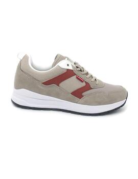 Deportivo Sneakers Levis beige para hombre