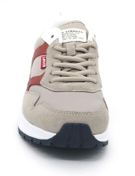 Deportivo Sneakers Levis beige para hombre