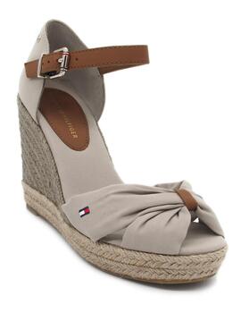 Sandalia Tommy FWOFW04784 beige para mujer