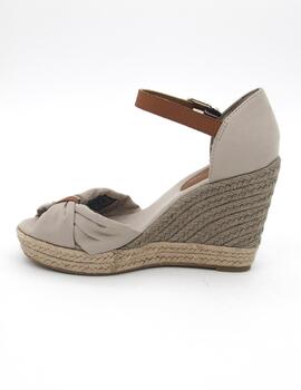 Sandalia Tommy FWOFW04784 beige para mujer