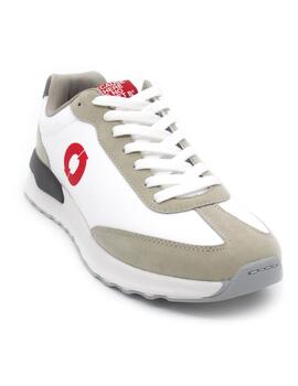 Deportivo Ecoalf PRINCEALF blanco/rojo hombre