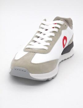 Deportivo Ecoalf PRINCEALF blanco/rojo hombre