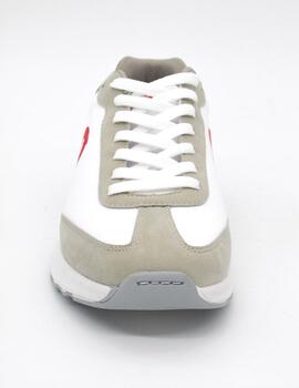 Deportivo Ecoalf PRINCEALF blanco/rojo hombre