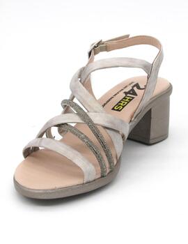 Sandalia 24 HRS 25681 taupe para mujer