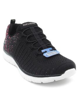 Deportivas Skechers Virtue negro y rosa