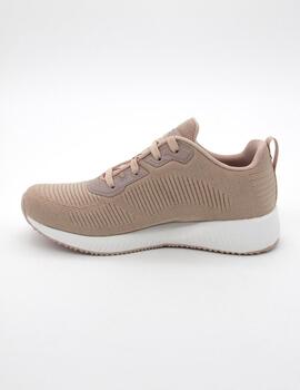 Zapatilla Skechers Bobs Sport Squad rosas 