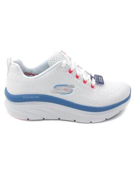 Deportivo Skechers 149368/WPBL blanco/azul mujer