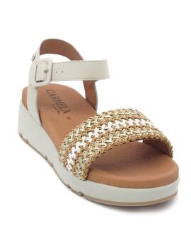 Sandalia Carmela 160590 beige para mujer