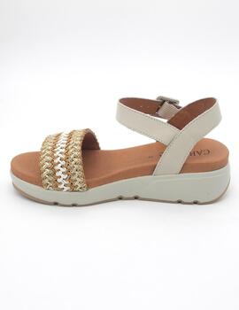 Sandalia Carmela 160590 beige para mujer