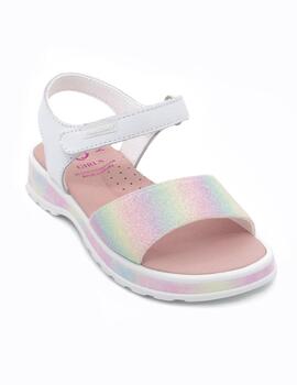 Sandalia Pablosky 416700 blanco/multicolor niña 