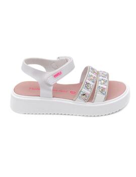 Sandalia Pablosky 865000 blanco para niña