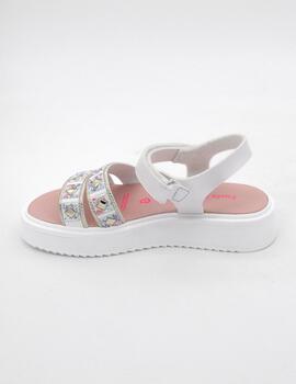 Sandalia Pablosky 865000 blanco para niña