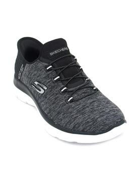 Deportivas Skechers 149937/BKW negro/bco. mujer