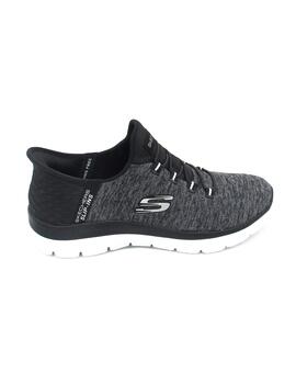 Deportivas Skechers 149937/BKW negro/bco. mujer