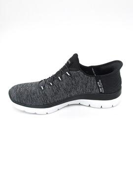 Deportivas Skechers 149937/BKW negro/bco. mujer