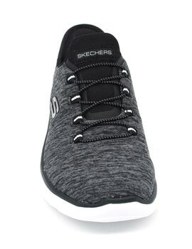 Zapatilla Skechers 149937/BKW negro/bco. mujer